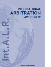 International Arbitration Law Review