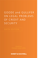 Goode and Gullifer on Legal Problems of Credit and Security