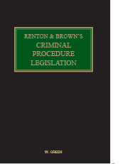 Renton & Brown's Criminal Procedure Legislation