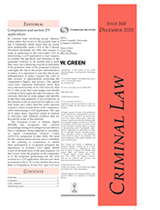 Greens Criminal Law Bulletin