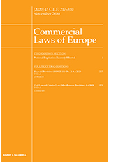 Commercial Laws of Europe