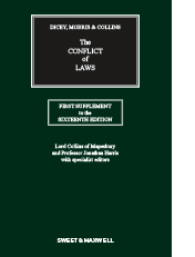 Dicey, Morris & Collins on the Conflict of Laws