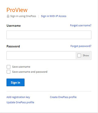 OnePass - your login for multiple Thomson Reuters websites